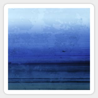 Seawall - Blue distressed abstract Sticker